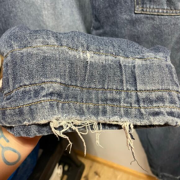 VTG 90s Marithe Francois Girbaud Blue Skater Wide Leg Jeans Mens 40 READ DESCRIP - Picture 7 of 9